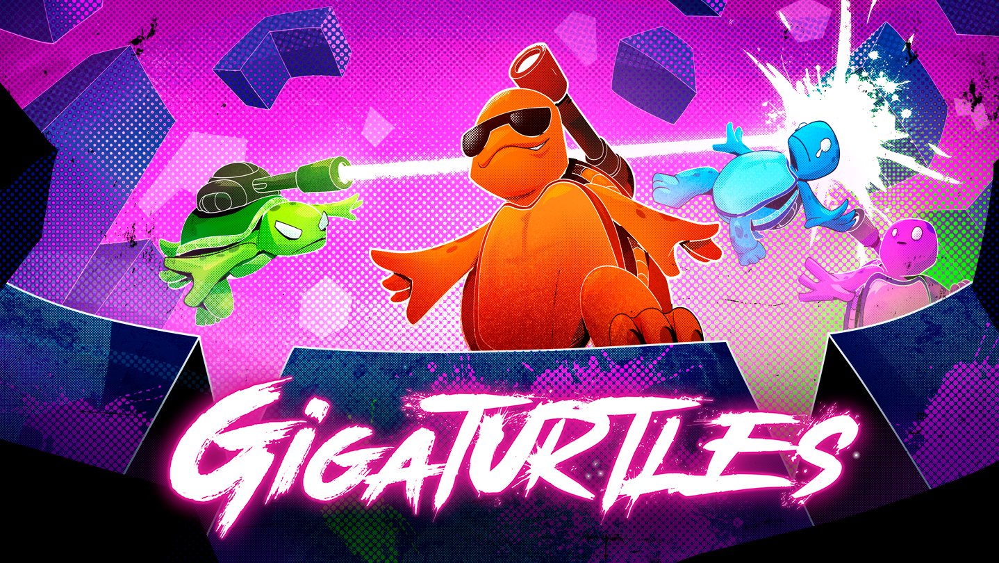 GigaTurtles — Turtles with cannons in a chaotic paint-splat battle